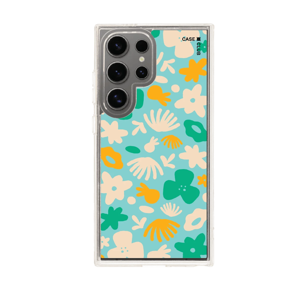 light blue flower pattern